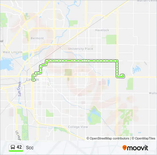 42 Bus Line Map