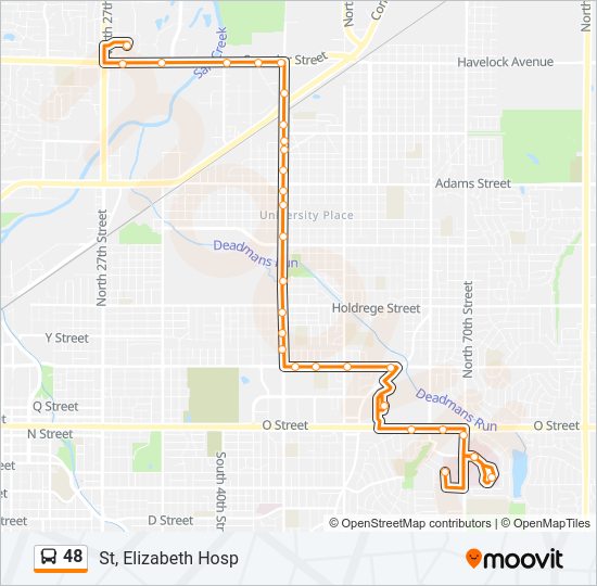 Mapa de 48 de autobús