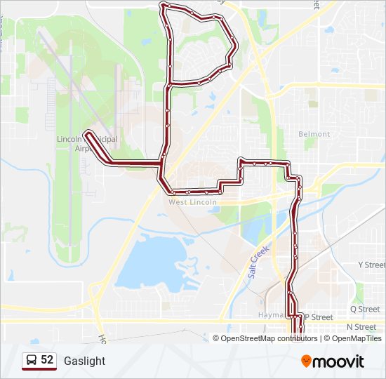 52 bus Line Map