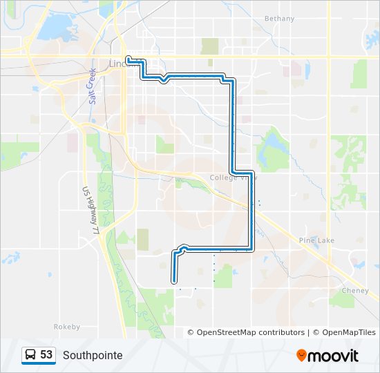 53 Route Schedules Stops Maps Southpointe