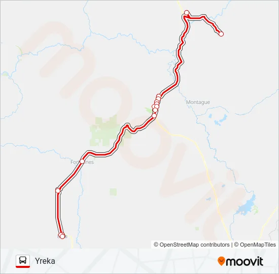 4 - SCOTT VALLEY/HORNBROOK Bus Line Map