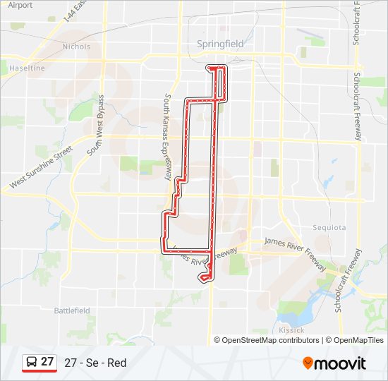 27 Bus Line Map