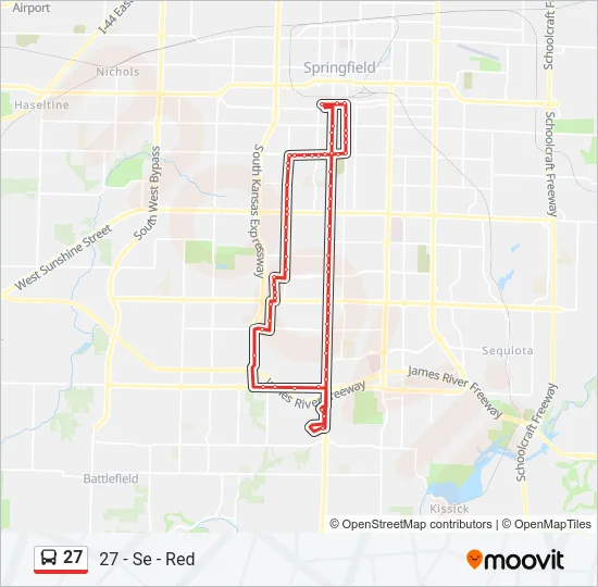 27 Bus Line Map