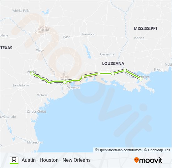 FLIXBUS 2211 Bus Line Map