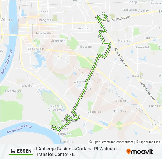 ESSEN Bus Line Map