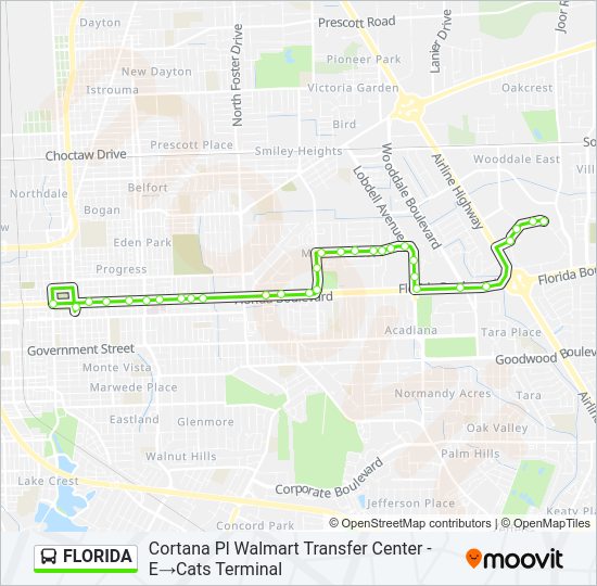 FLORIDA bus Line Map