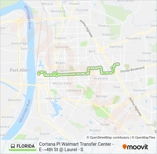 FLORIDA Bus Line Map