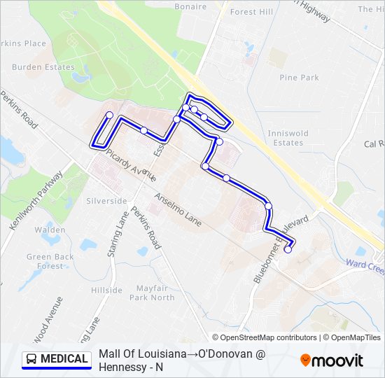 MEDICAL bus Line Map
