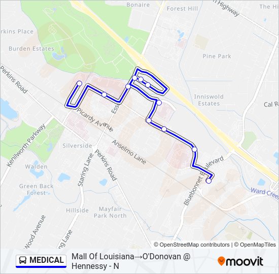 MEDICAL Bus Line Map