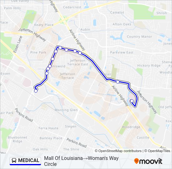 MEDICAL bus Line Map