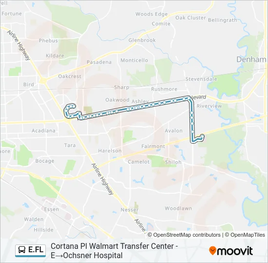 E.FL Bus Line Map