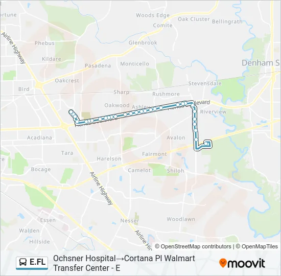 E.FL Bus Line Map