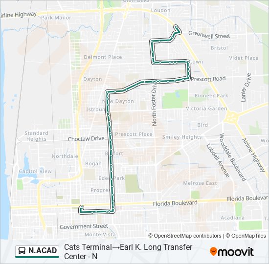 N.ACAD bus Line Map