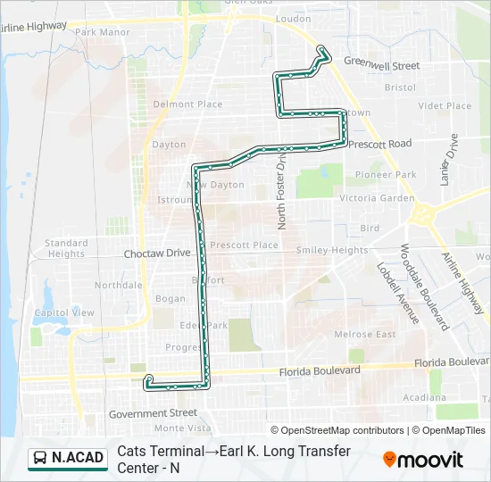 N.ACAD Bus Line Map