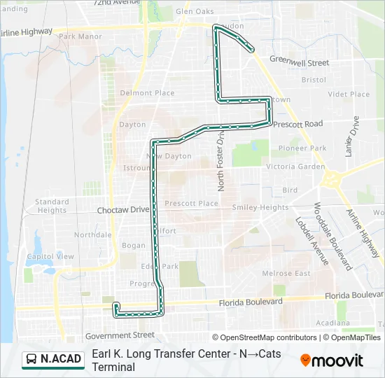 N.ACAD Bus Line Map