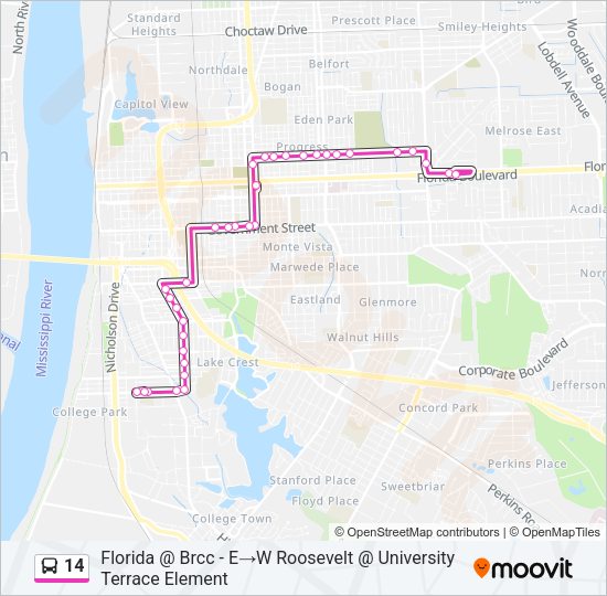 Ruta 14 horarios paradas y mapas - 9277825