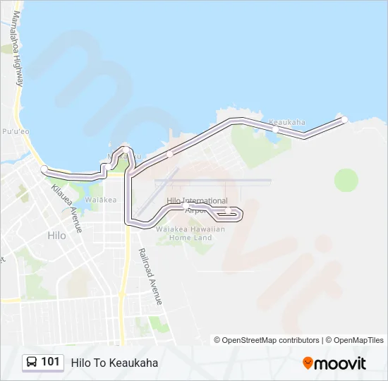 101 Bus Line Map