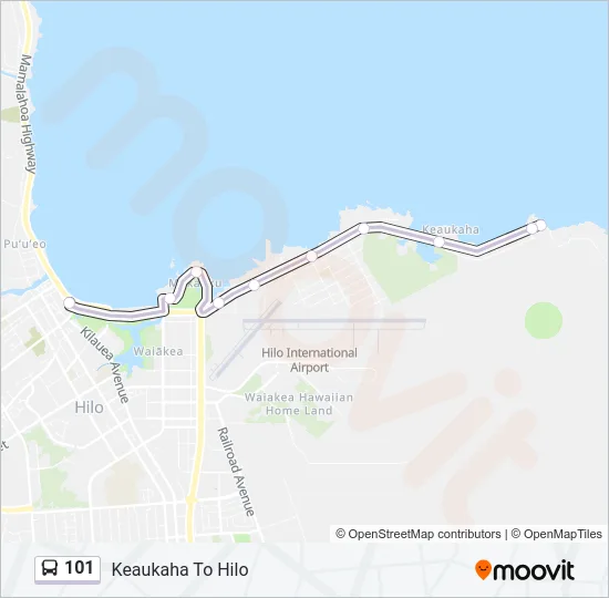 101 Bus Line Map