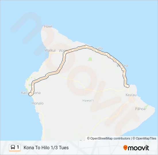 1 Bus Line Map
