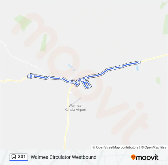 301 Bus Line Map