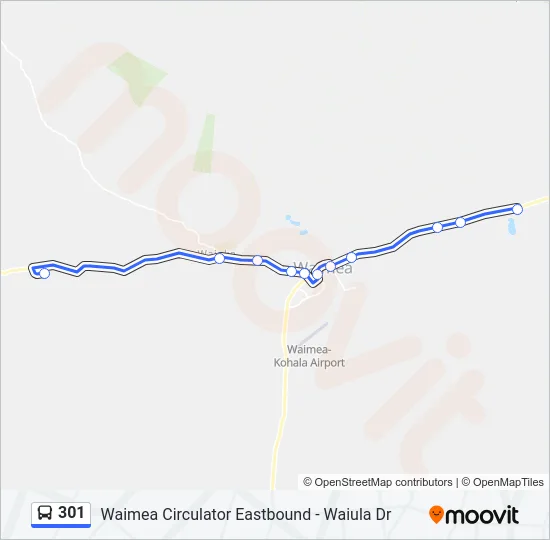 301 Bus Line Map