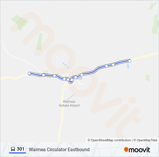 301 bus Line Map