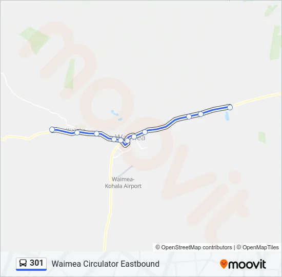 301 Bus Line Map