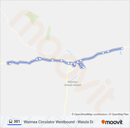 301 bus Line Map