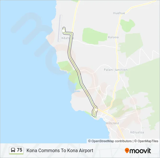 75 Bus Line Map