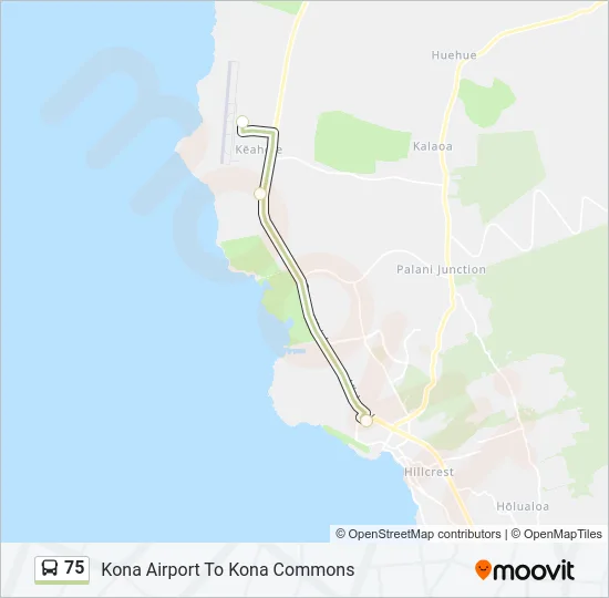 75 Bus Line Map
