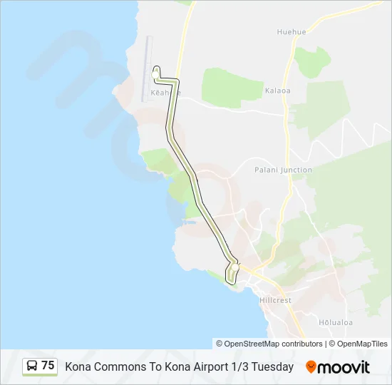 75 Bus Line Map