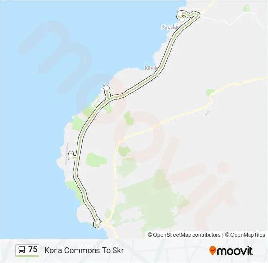 75 Bus Line Map