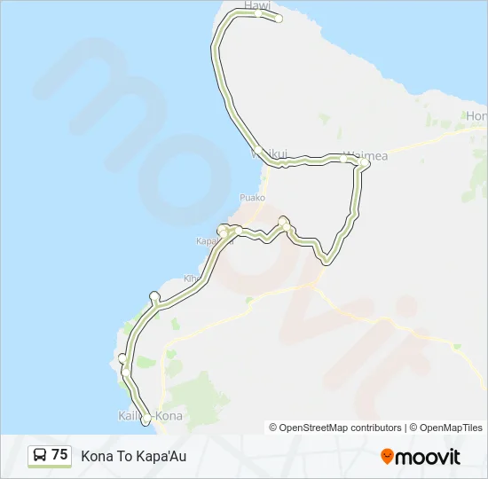 75 Bus Line Map