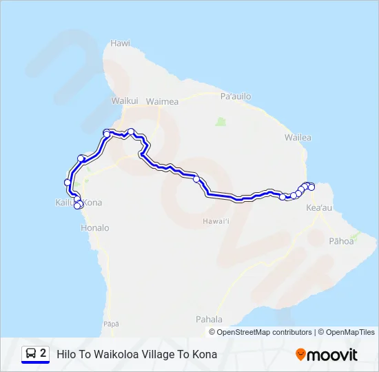2 Bus Line Map
