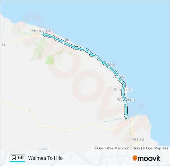 60 Bus Line Map