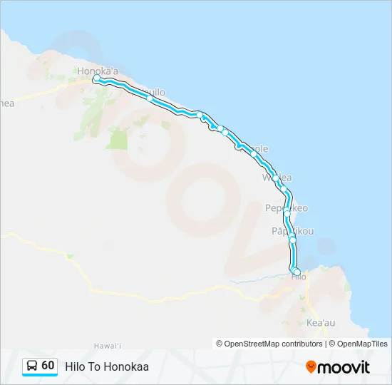 60 Bus Line Map