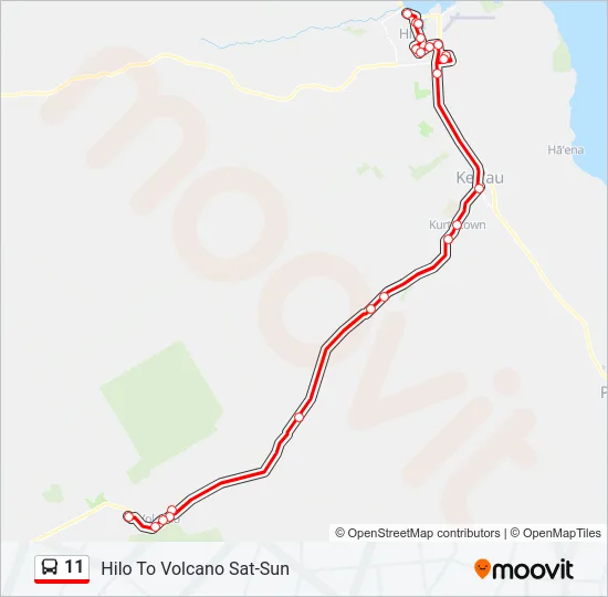 11 Bus Line Map