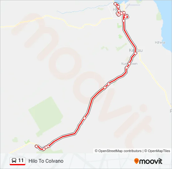 11 Bus Line Map