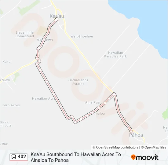 402 Bus Line Map