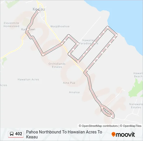 402 Bus Line Map
