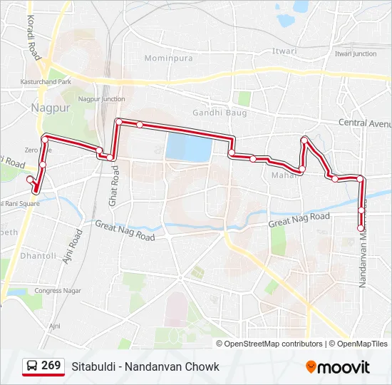 269 Bus Line Map