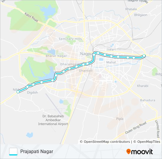 AQUA metro Line Map