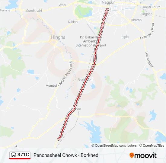 371C Bus Line Map
