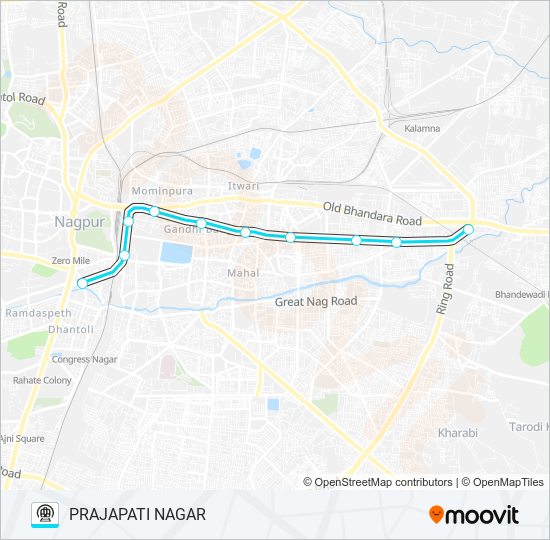 AQUA metro Line Map