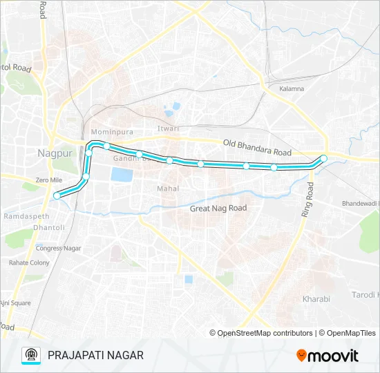 AQUA Metro Line Map