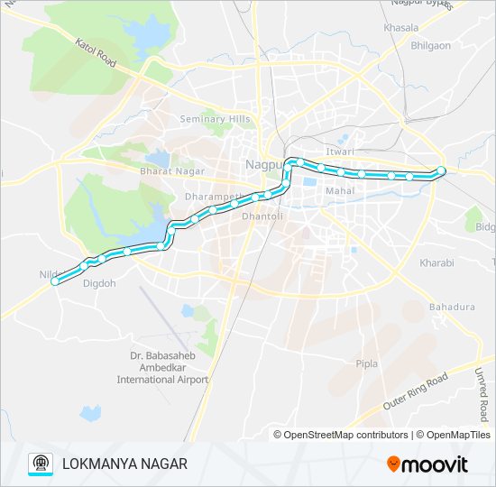 AQUA metro Line Map