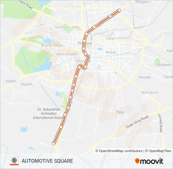 ORANGE Metro Line Map