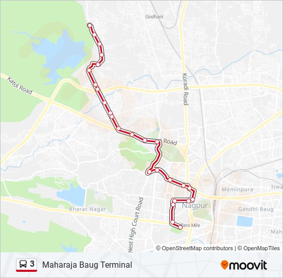 3 bus Line Map