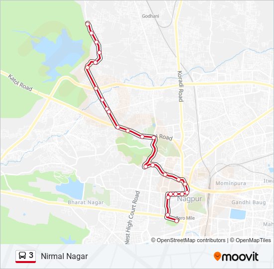 3 bus Line Map