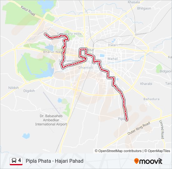 4 Bus Line Map